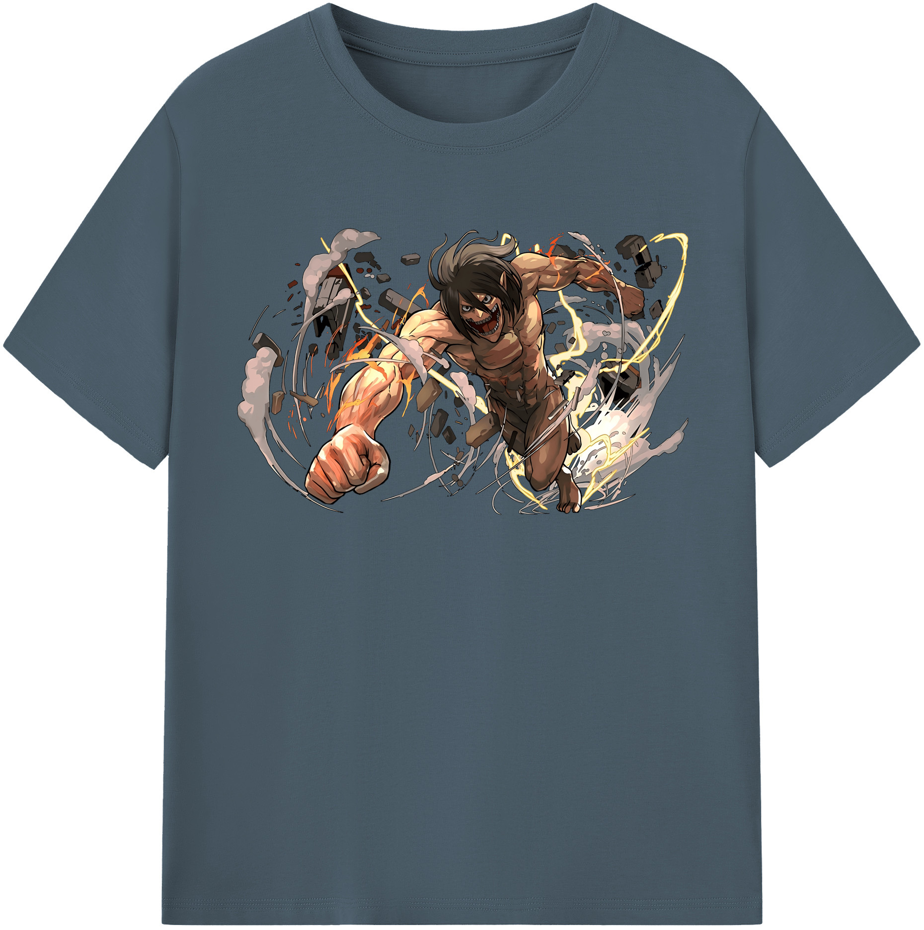 （画像用） 進撃の巨人 Attack on Titan 綿100％半袖Tシャツ（フロントプリント）